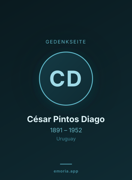 Gedenkportrait von César Pintos Diago
