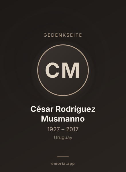 Gedenkportrait von César Rodríguez Musmanno