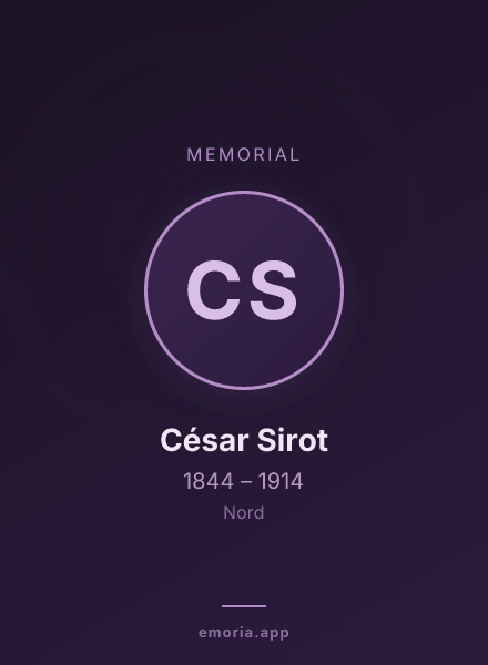 Memorial portrait of César Sirot