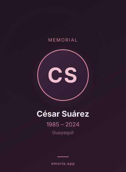 Memorial portrait of César Suárez