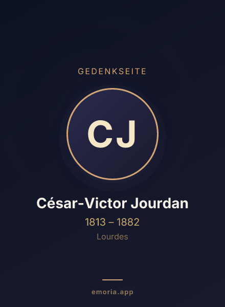 Gedenkportrait von César-Victor Jourdan
