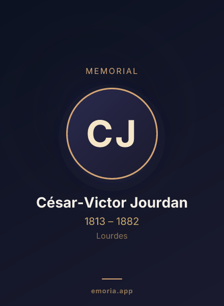 Memorial portrait of César-Victor Jourdan