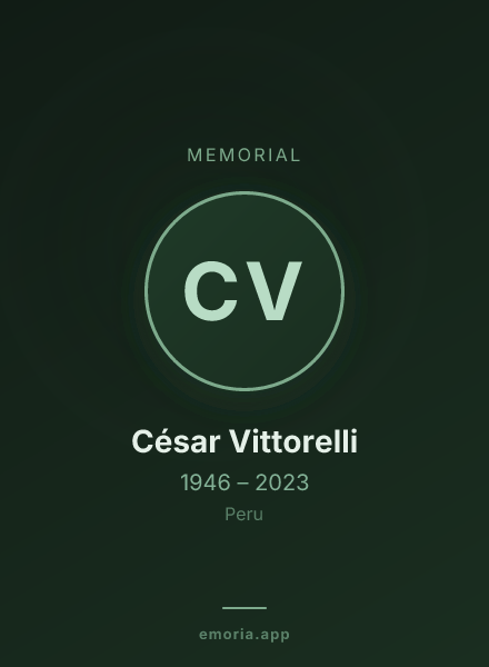 Memorial portrait of César Vittorelli