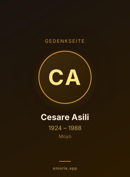 Gedenkportrait von Cesare Asili
