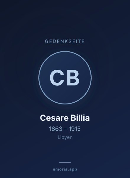 Gedenkportrait von Cesare Billia