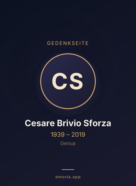 Gedenkportrait von Cesare Brivio Sforza