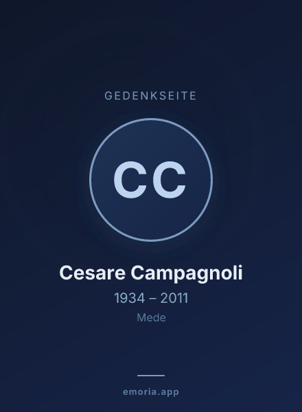 Gedenkportrait von Cesare Campagnoli