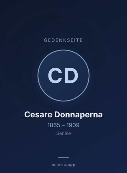Gedenkportrait von Cesare Donnaperna