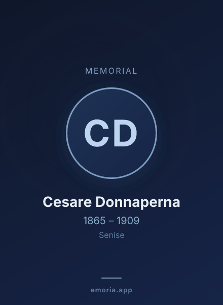 Memorial portrait of Cesare Donnaperna