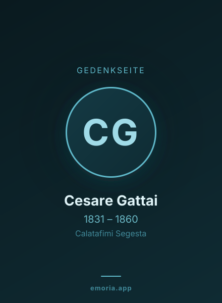 Gedenkportrait von Cesare Gattai