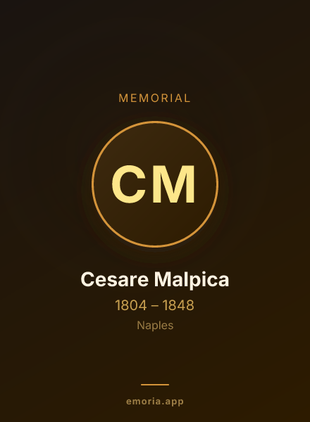 Memorial portrait of Cesare Malpica