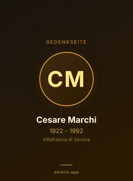 Gedenkportrait von Cesare Marchi