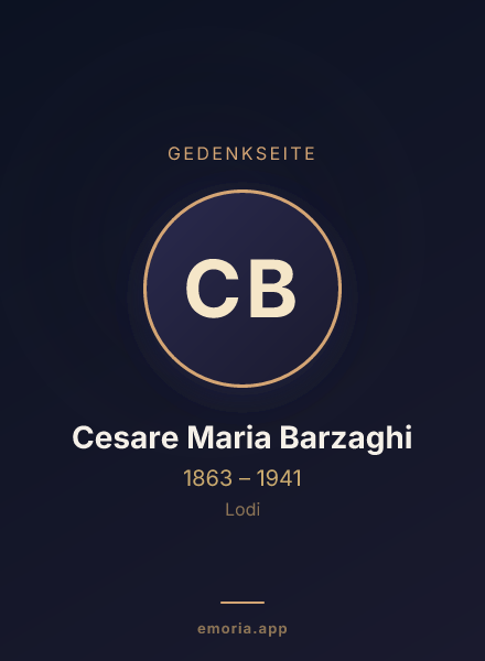 Gedenkportrait von Cesare Maria Barzaghi