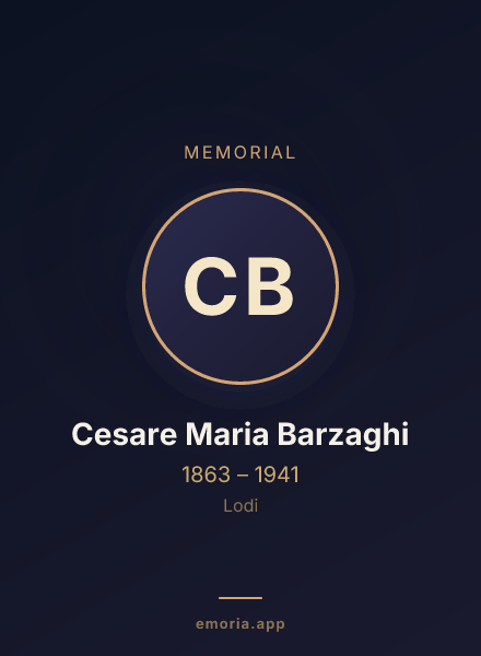 Memorial portrait of Cesare Maria Barzaghi