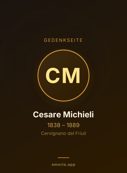 Gedenkportrait von Cesare Michieli