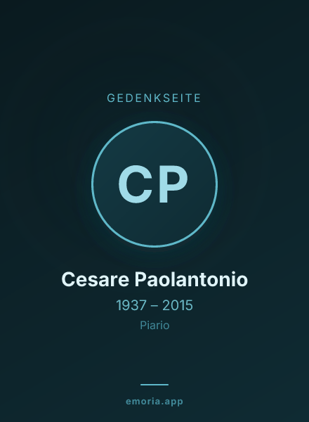 Gedenkportrait von Cesare Paolantonio
