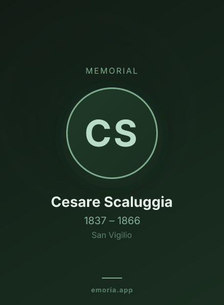 Memorial portrait of Cesare Scaluggia