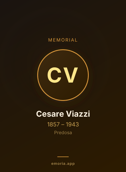 Memorial portrait of Cesare Viazzi