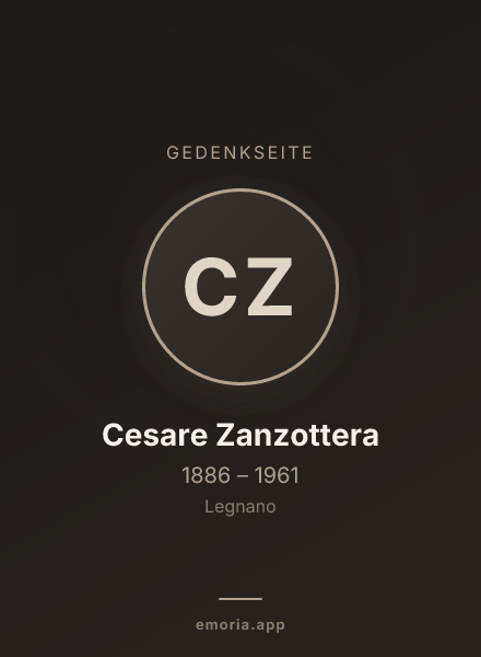 Gedenkportrait von Cesare Zanzottera
