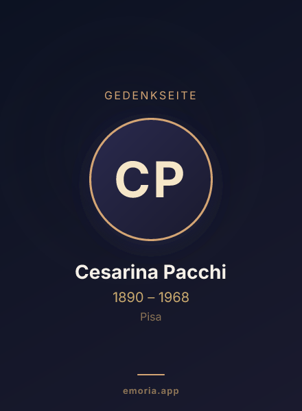 Gedenkportrait von Cesarina Pacchi