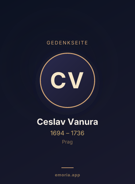 Gedenkportrait von Ceslav Vanura