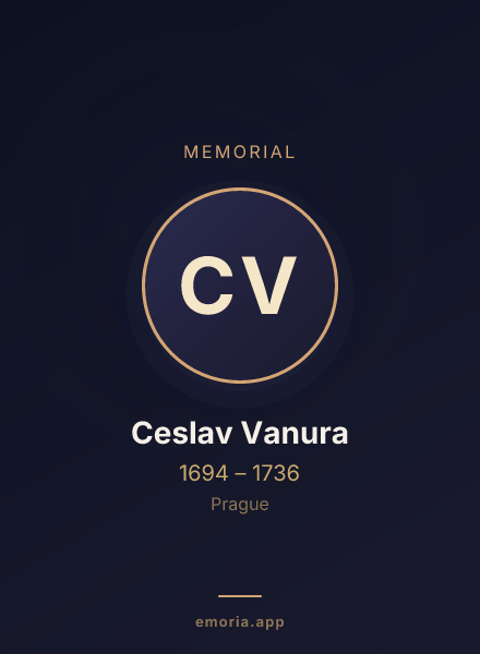 Memorial portrait of Ceslav Vanura