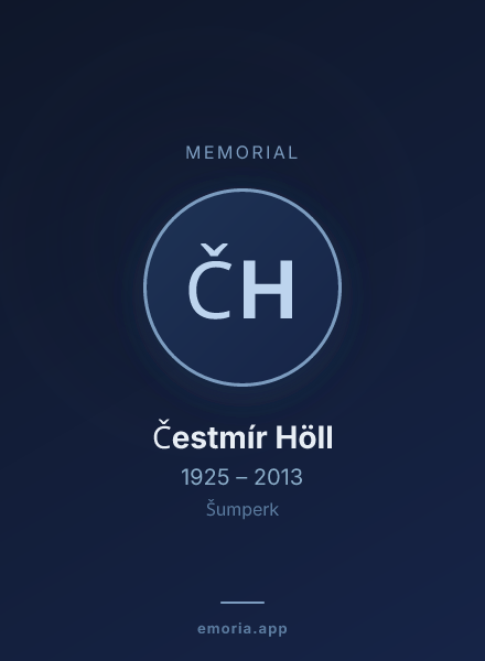 Memorial portrait of Čestmír Höll