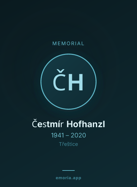Memorial portrait of Čestmír Hofhanzl