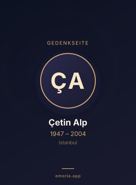 Gedenkportrait von Çetin Alp