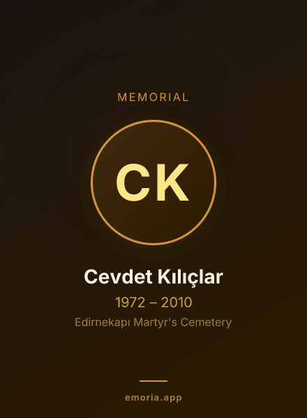 Memorial portrait of Cevdet Kılıçlar