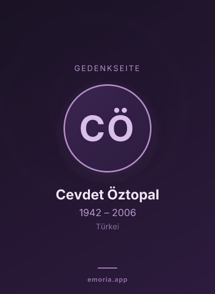 Gedenkportrait von Cevdet Öztopal