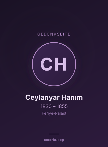 Gedenkportrait von Ceylanyar Hanım