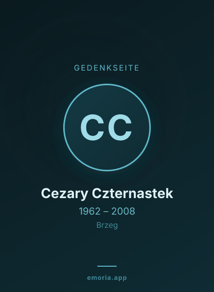 Gedenkportrait von Cezary Czternastek