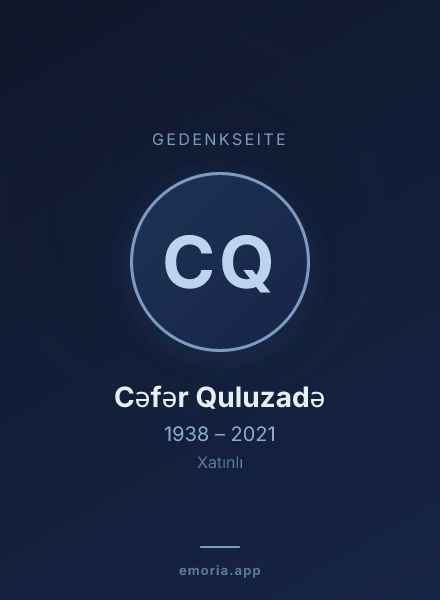 Gedenkportrait von Cəfər Quluzadə