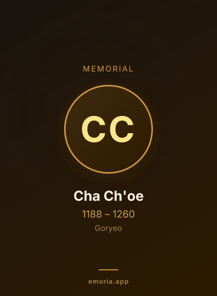 Memorial portrait of Cha Ch'oe