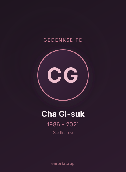 Gedenkportrait von Cha Gi-suk