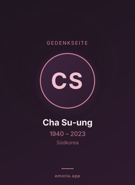 Gedenkportrait von Cha Su-ung
