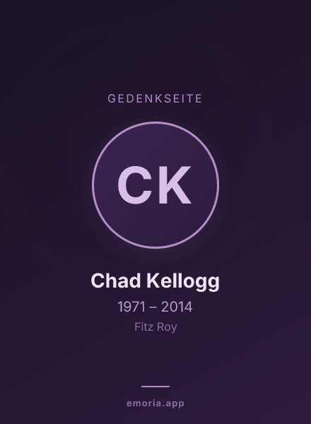 Gedenkportrait von Chad Kellogg