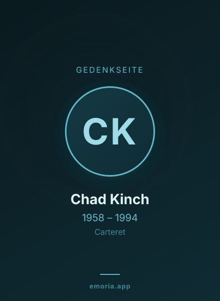 Gedenkportrait von Chad Kinch