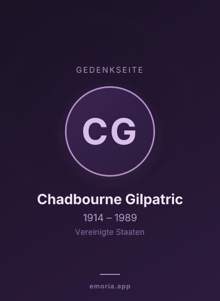 Gedenkportrait von Chadbourne Gilpatric