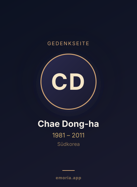 Gedenkportrait von Chae Dong-ha