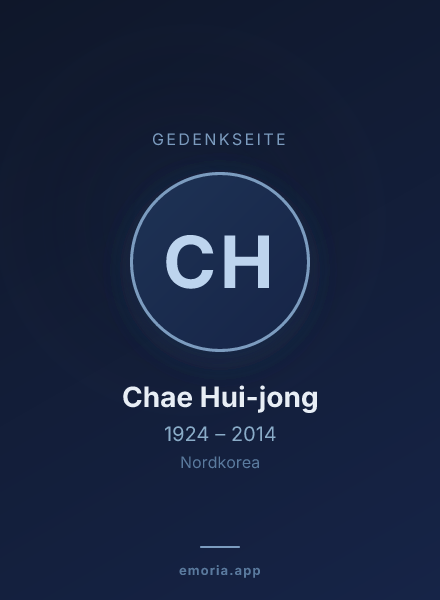 Gedenkportrait von Chae Hui-jong