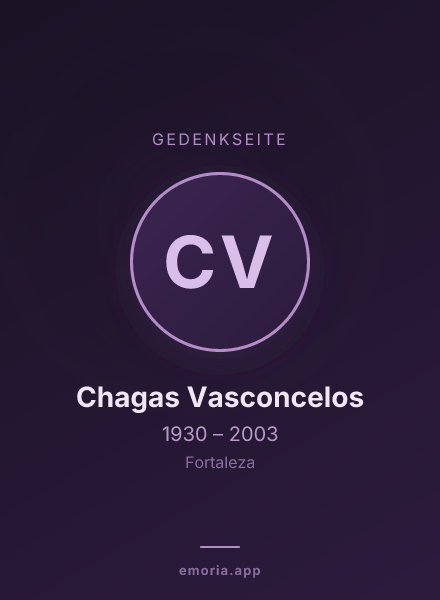Gedenkportrait von Chagas Vasconcelos