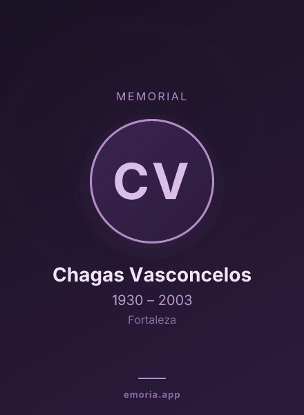 Memorial portrait of Chagas Vasconcelos