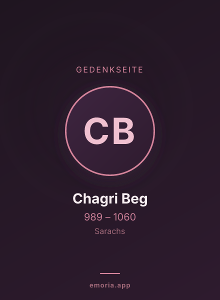 Gedenkportrait von Chagri Beg