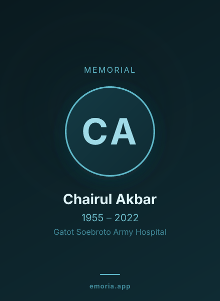 Memorial portrait of Chairul Akbar