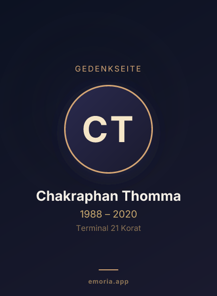 Gedenkportrait von Chakraphan Thomma