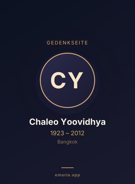 Gedenkportrait von Chaleo Yoovidhya