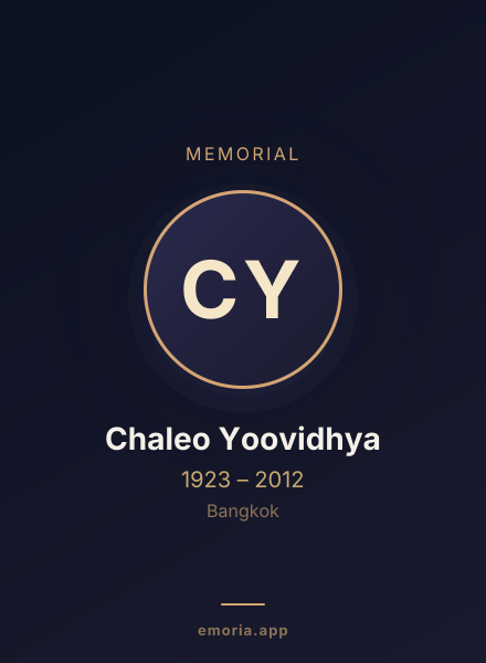 Memorial portrait of Chaleo Yoovidhya