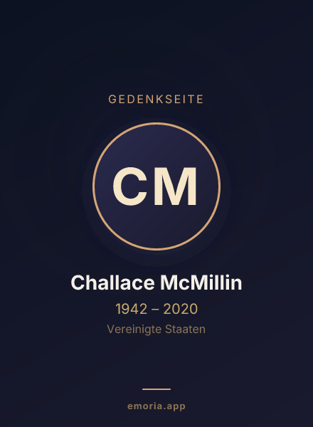 Gedenkportrait von Challace McMillin
